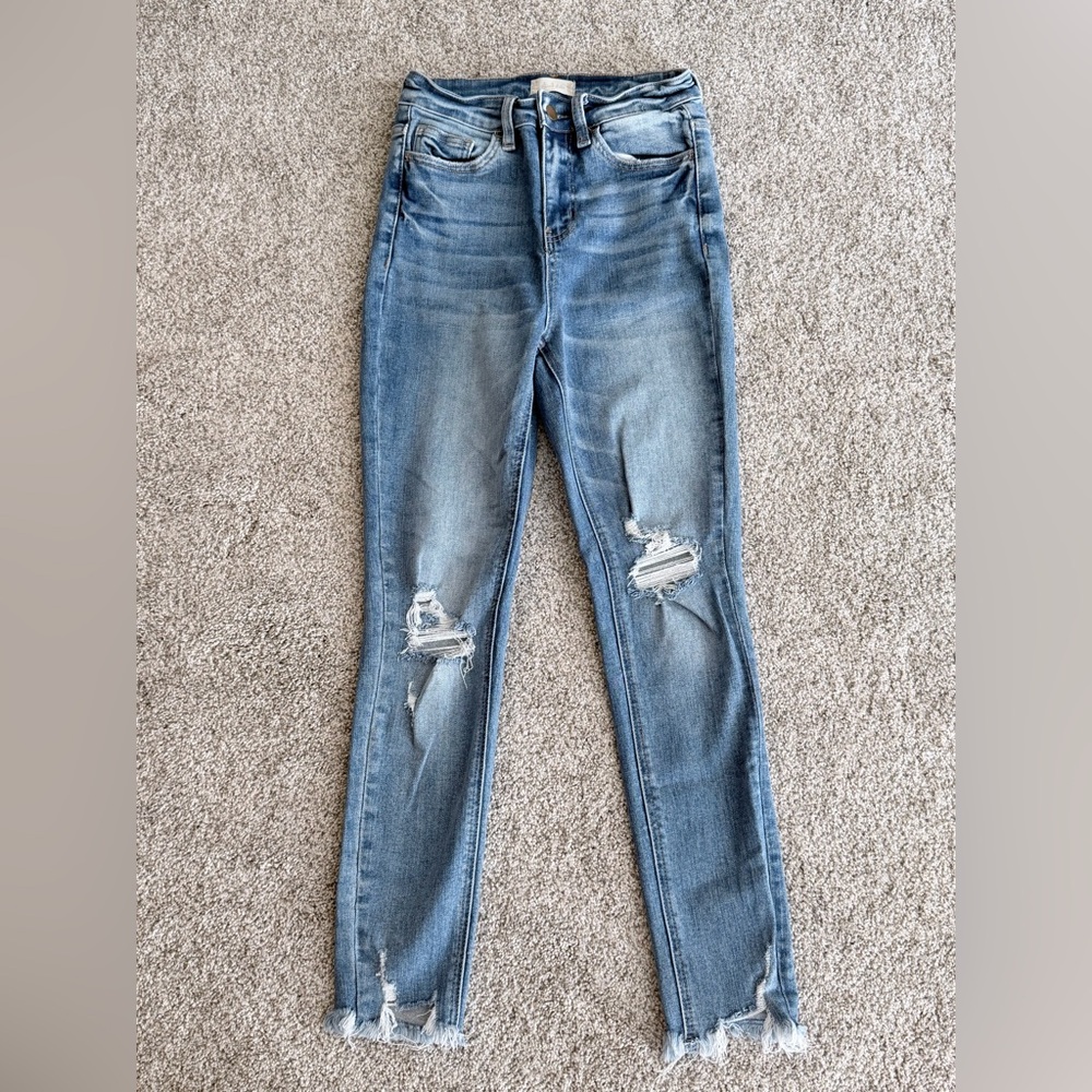 Altar'd State Light Blue Distressed Skinny Jeans